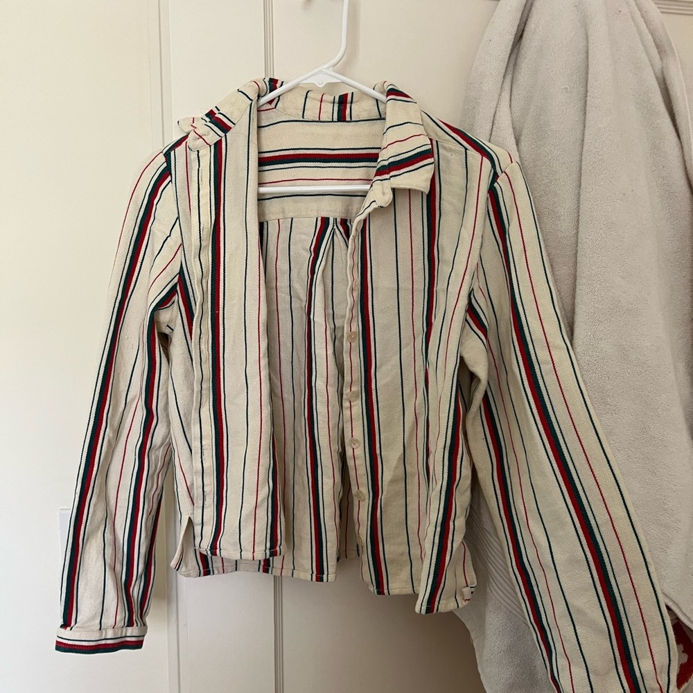 Pin striped cardigan